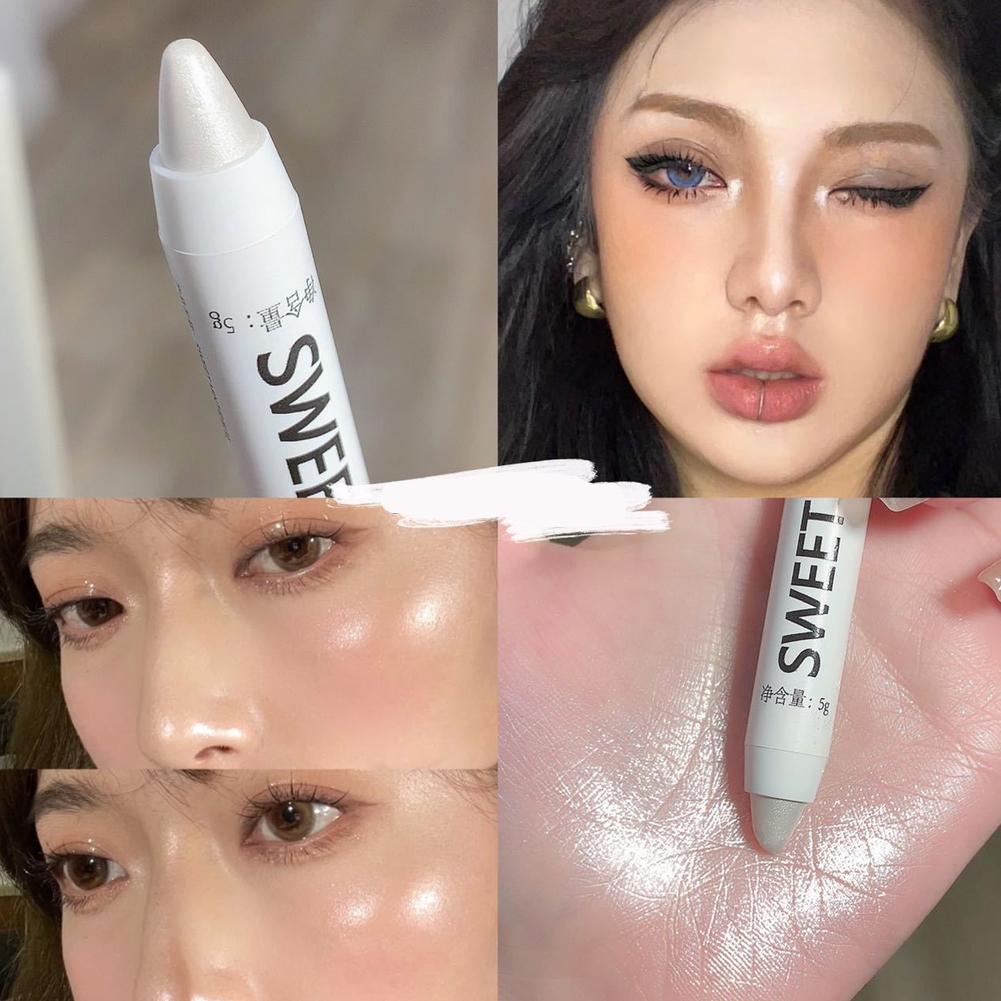 White Lying Silkworm Highlighter Pen Eyes Corner Brightening Stick' S7F9